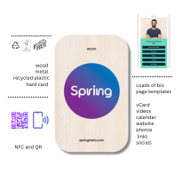 Spring NFC contactless smart cards